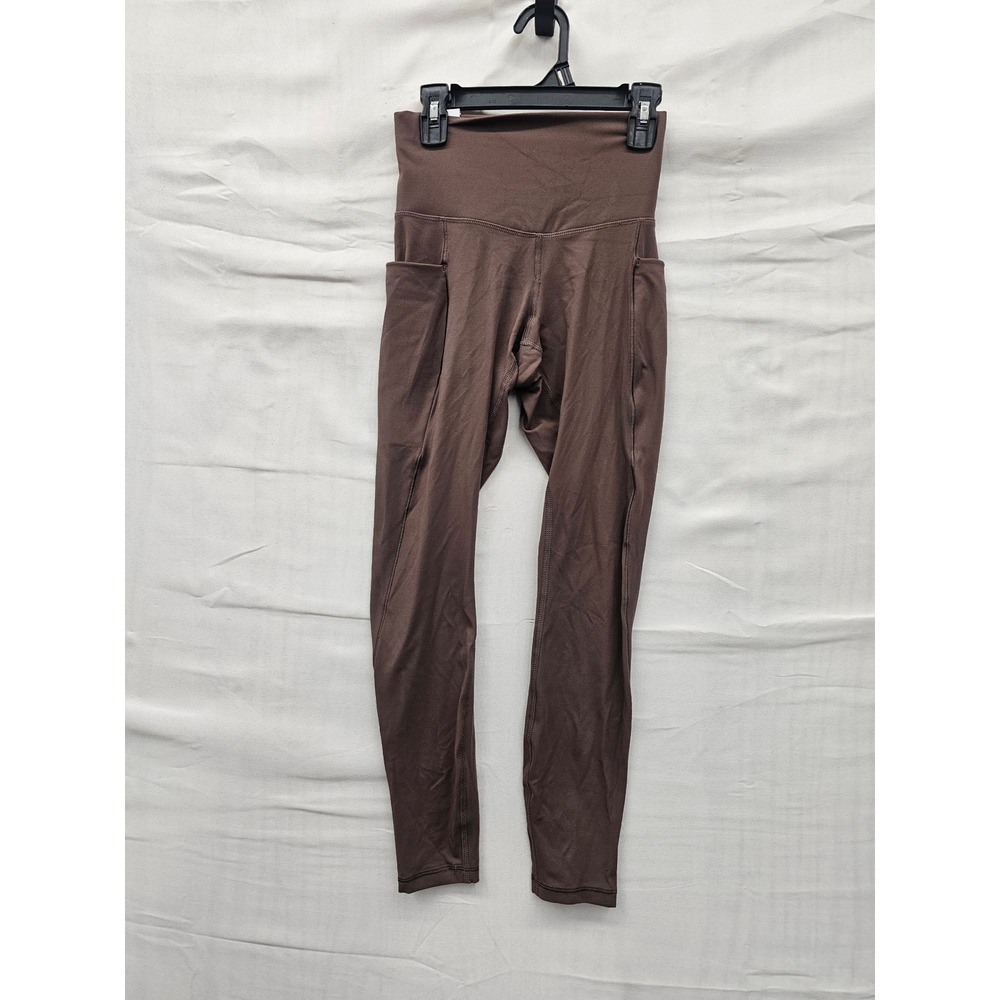 Member's Mark Womens High Rise Leggings Brown Nylon Blend Athletic Size XS